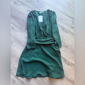 Elegant Green ASOS Wrap-Style Dress formal party cocktail dress
